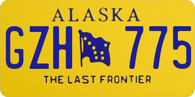 AK license plate GZH775