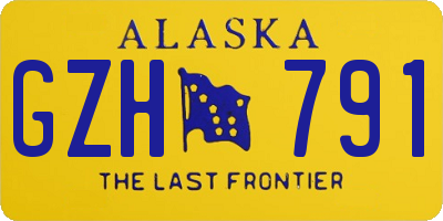 AK license plate GZH791