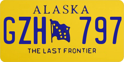 AK license plate GZH797