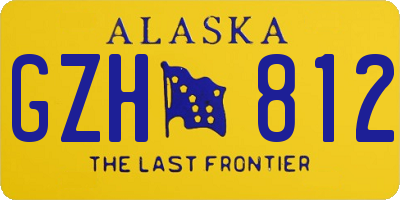 AK license plate GZH812