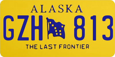 AK license plate GZH813