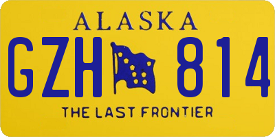 AK license plate GZH814