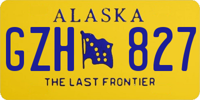 AK license plate GZH827