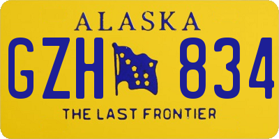 AK license plate GZH834