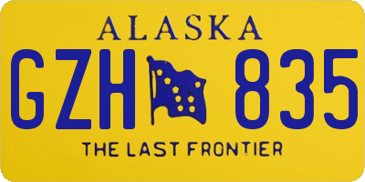 AK license plate GZH835