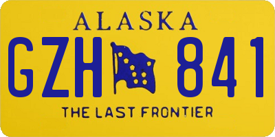 AK license plate GZH841