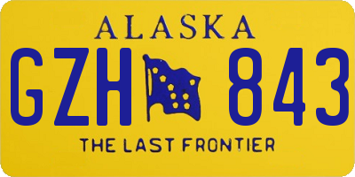 AK license plate GZH843