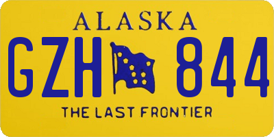 AK license plate GZH844