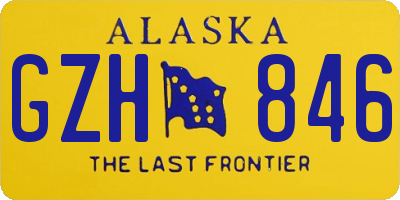 AK license plate GZH846
