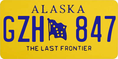 AK license plate GZH847