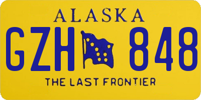 AK license plate GZH848