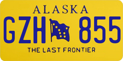 AK license plate GZH855