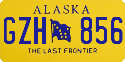 AK license plate GZH856