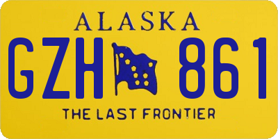 AK license plate GZH861