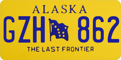 AK license plate GZH862