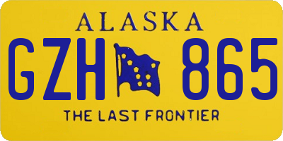 AK license plate GZH865