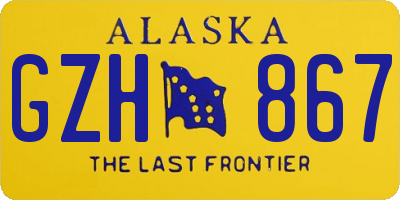 AK license plate GZH867