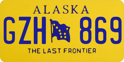 AK license plate GZH869