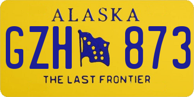 AK license plate GZH873