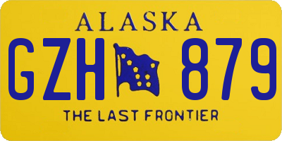 AK license plate GZH879