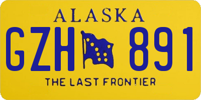 AK license plate GZH891