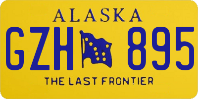 AK license plate GZH895