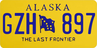 AK license plate GZH897