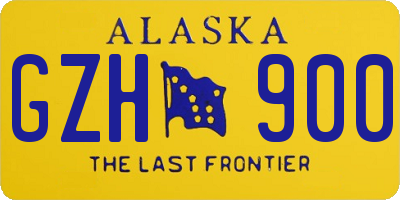 AK license plate GZH900