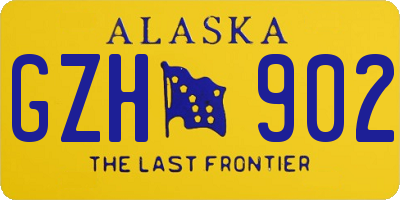 AK license plate GZH902