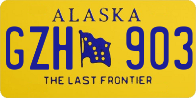 AK license plate GZH903