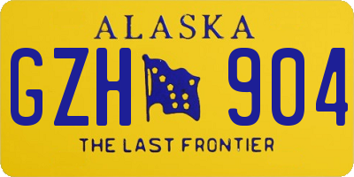 AK license plate GZH904