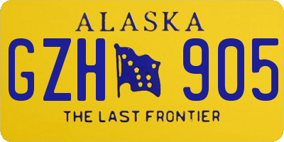 AK license plate GZH905
