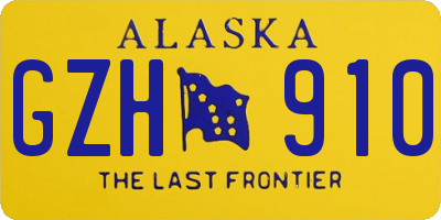 AK license plate GZH910