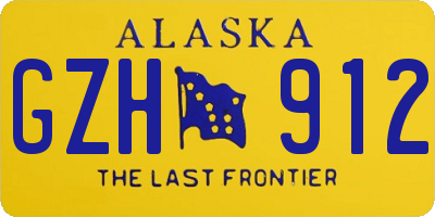 AK license plate GZH912