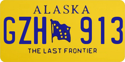 AK license plate GZH913