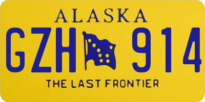 AK license plate GZH914