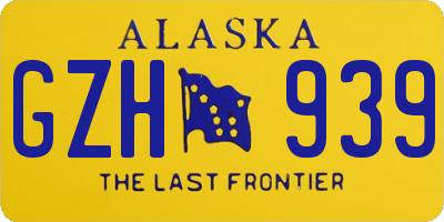 AK license plate GZH939