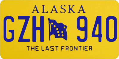 AK license plate GZH940