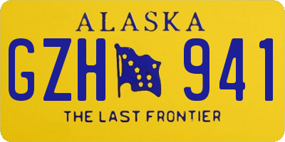 AK license plate GZH941