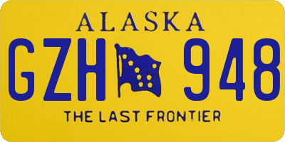 AK license plate GZH948