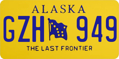 AK license plate GZH949
