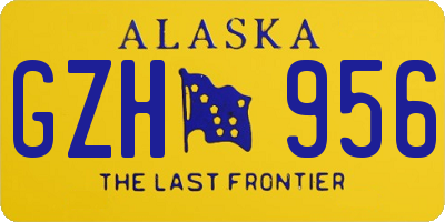 AK license plate GZH956