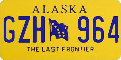 AK license plate GZH964