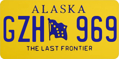 AK license plate GZH969