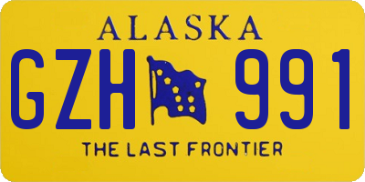AK license plate GZH991