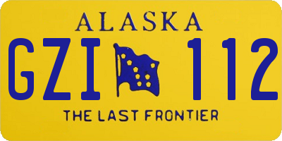AK license plate GZI112