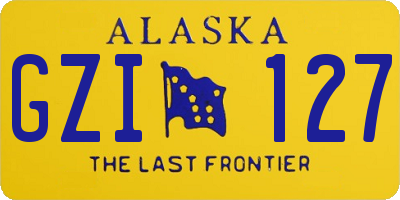 AK license plate GZI127