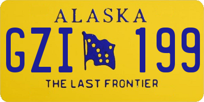AK license plate GZI199