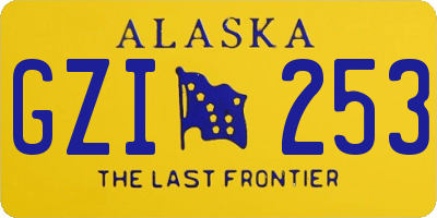 AK license plate GZI253