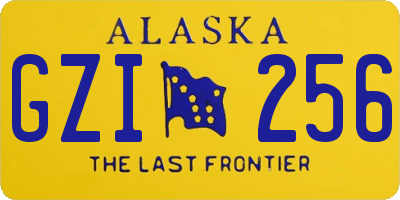 AK license plate GZI256
